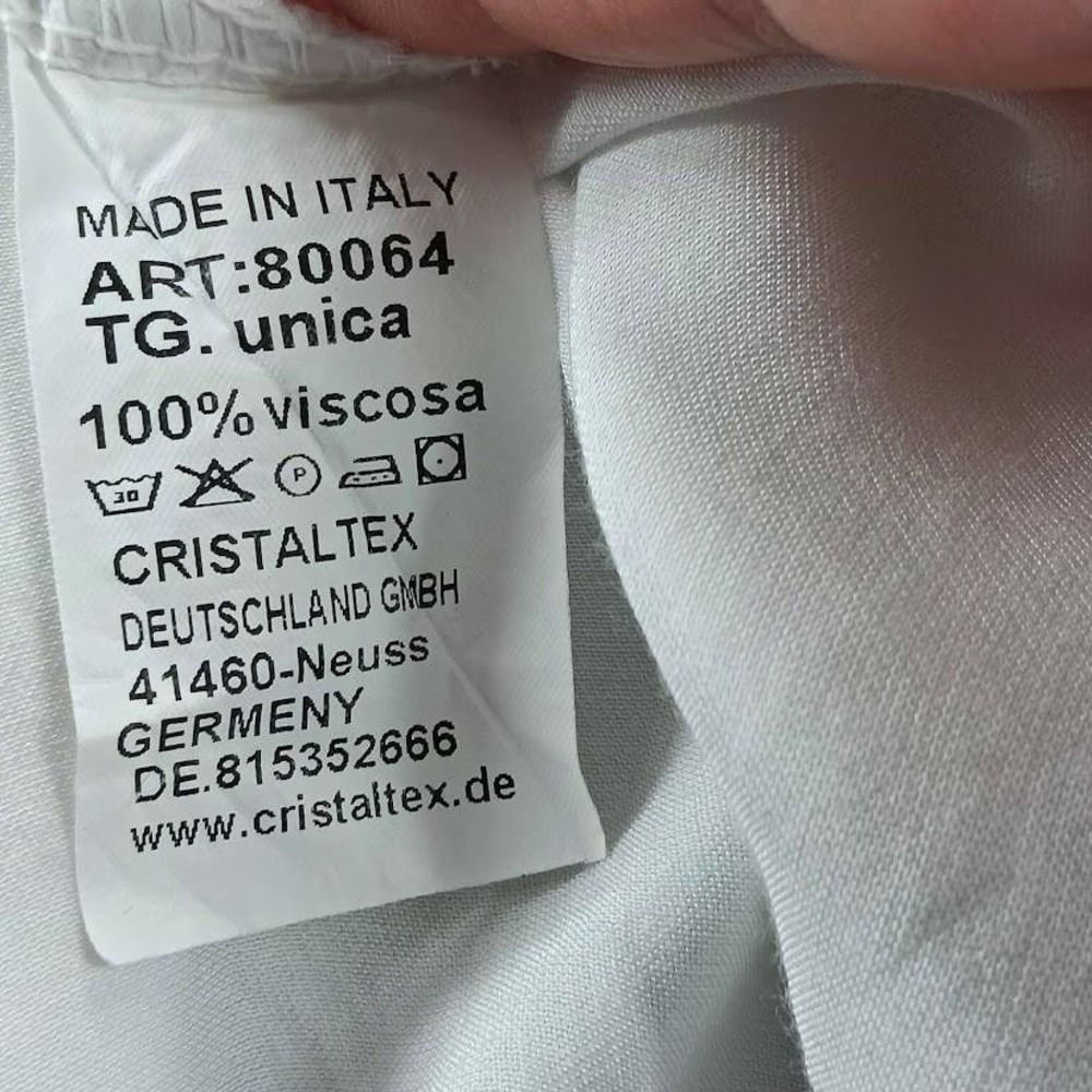 Monday Afternoon Camisole Tank Womens One Size White Satin Made Italy Viscose - Picture 5 of 7